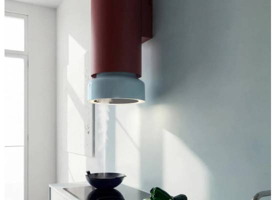 _RABAT_ | Okap przyścienny CIARKO DESIGN FLUO 38 white satin/gloss | 640 m3/h (CDP3805BSG)