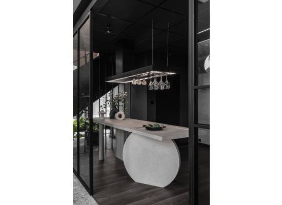 _RABAT_ | Okap wyspowy CIARKO DESIGN MINIMAL 2 black 180 (z haczykami) | 675 m3/h (CDW1802C+U)
