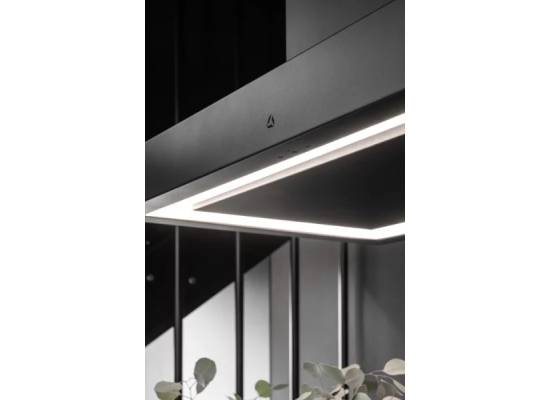 _RABAT_ | Okap wyspowy CIARKO DESIGN MINIMAL 2 black 180 (z haczykami) | 675 m3/h (CDW1802C+U)