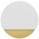 _RABAT_ | Okap przyścienny CIARKO DESIGN ECLIPSE 60 white + gold | 735 m3/h (CDP6001BZ)