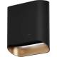 _RABAT_ | Okap przyścienny CIARKO DESIGN SIMPLE 60 black + gold | 650 m3/h (CDP6002B/G)