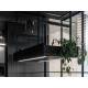 _RABAT_ | Okap wyspowy CIARKO DESIGN MINIMAL 1 black 120 (+ panel fabryczny) | 550 m3/h (CDW1201C)