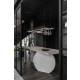 _RABAT_ | Okap wyspowy CIARKO DESIGN MINIMAL 2 black 180 (z haczykami) | 675 m3/h (CDW1802C+U)