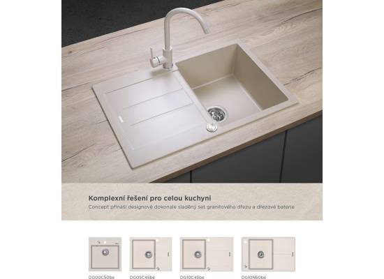 Bateria CONCEPT BEŻOWA BDG3334be