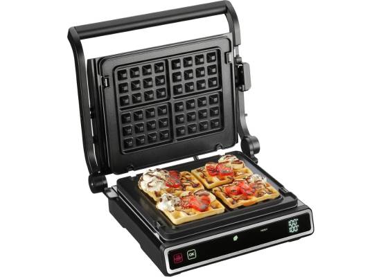 Grill ellektryczny CONCEPT z termosondą i płytą do gofrów GE3550