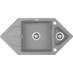 Zlew DEANTE Hexon ZQP S653 szary metalik