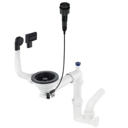 DEANTE ZXY_N982 Syfon do zlewozmywaka granitowego 1-komorowego - Space-Saver