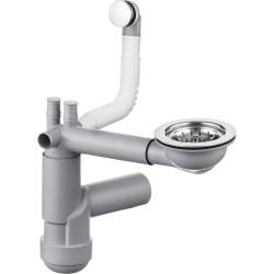 DEANTE ZXY_9917 Syfon do zlewozmywaka granitowego 1-komorowego - Space-Saver