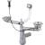 DEANTE ZXY_9912 Syfon do zlewozmywaka granitowego 1.5- i 2-komorowego - Space-Saver