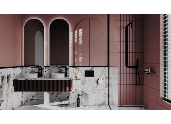 DEANTE BQS_N24K Bateria umywalkowa wysoka z prostokątną wylewką
