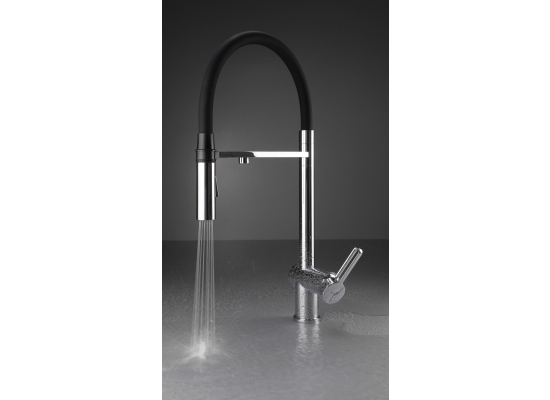 Bateria DEANTE Magnetic BRM 075M chrom + wąż czarny | z podłączeniem do filtra
