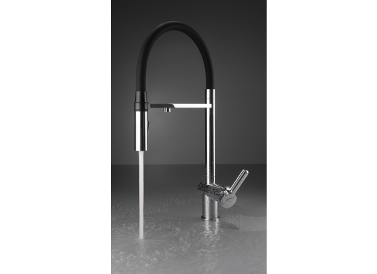 Bateria DEANTE Magnetic BRM 075M chrom + wąż czarny | z podłączeniem do filtra