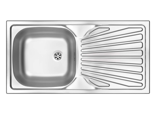 Zlew DEANTE Techno ZMU 011B stal SATYNA