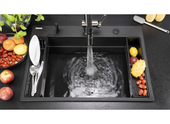 Zlew DEANTE Magnetic ZRM N10B nero