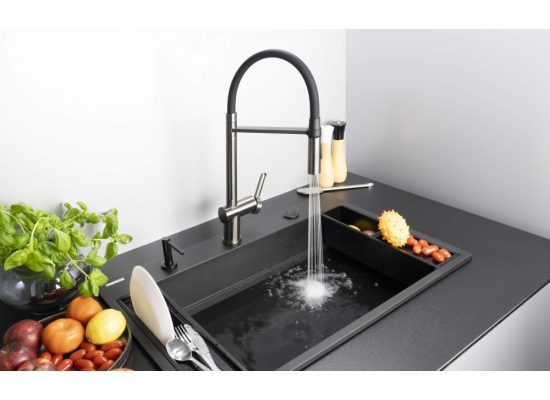 Zlew DEANTE Magnetic ZRM N10B nero