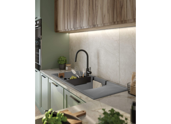Zlew DEANTE Magnetic ZRM S213 szary metalik