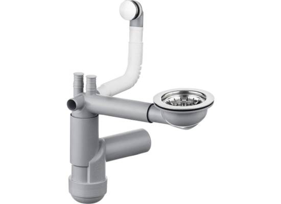 DEANTE ZXY_9917 Syfon do zlewozmywaka granitowego 1-komorowego - Space-Saver
