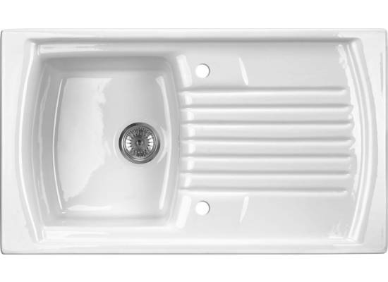Zlew ceramiczny DEANTE Lusitano ZCL 611N biały połsyk