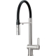 Bateria DEANTE Magnetic BRM F75M stal szczotkowana + wąż czarny | z podłączeniem do filtra
