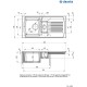 Zlew ceramiczny DEANTE Lusitano ZCL 651N biały połsyk
