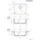 Zlew DEANTE Corda ZQA A10C alabaster