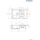 Zlew DEANTE Andante ZQN A513 alabaster