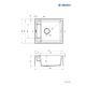 Zlew DEANTE Magnetic ZRM S103 szary metalik