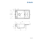 Zlew DEANTE Magnetic ZRM S113 szary metalik