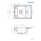 Zlew DEANTE Magnetic ZRM S11A szary metalik