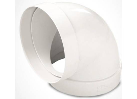 Kolanko ELICA przekrój okrągły 90° Ø125 mm (1052R)