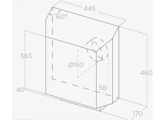 _kupon RABAT %_|_wysyłka 24H*_| Silnik zewnętrzny ścienny ELICA GME WALL do SKYDOME / HILIGHT / ILLUSION | 1300 m3/h (KIT0184135)
