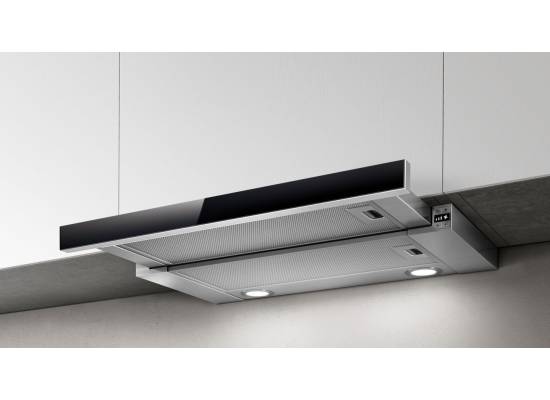 _kupon RABAT %_| Okap teleskopowy ELICA ELITE 26 IX/A/90/VT stal nierdzewna + czarne szkło | 581 m3/h (PRF0094215B)