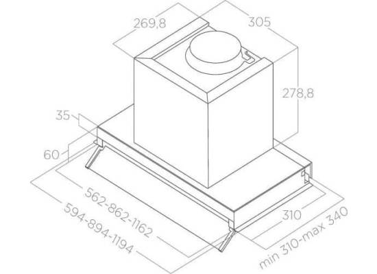 _kupon RABAT %_|_wysyłka 24H*_| Okap do zabudowy ELICA BOXIN PLUS IXGL/A/90 stal nierdzewna + białe szkło | 610 m3/h (PRF0097796A)