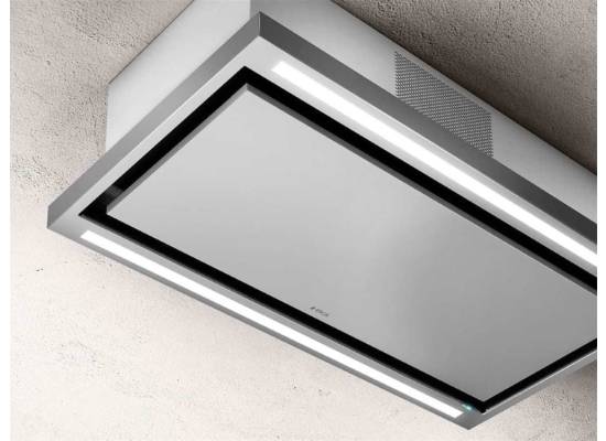 _kupon RABAT %_| Okap sufitowy ELICA CLOUD SEVEN IX/F/90 (pochłaniacz) stal nierdzewna + biała maskownica | 570 m3/h (PRF0141953)