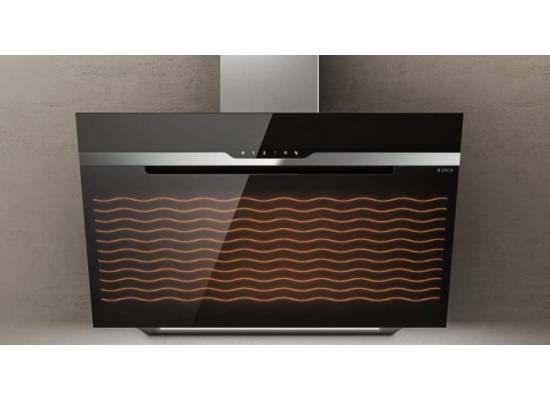 _kupon RABAT %_| Okap przyścienny ELICA MAJESTIC NO DRIP BL/A/90 czarne szkło | 600 m3/h (PRF0147732)
