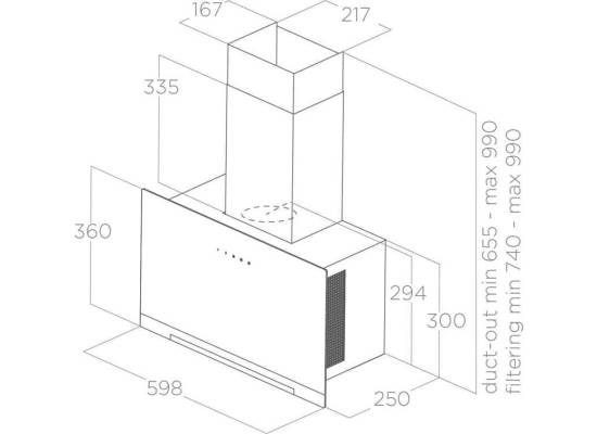 _kupon RABAT %_|_wysyłka 24H*_| Okap przyścienny ELICA APLOMB BL/A/60 czarne szkło | 680 m3/h (PRF0166938)