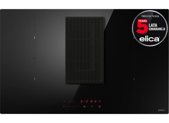 _kupon RABAT %_| Płyta indukcyjna z okapem ELICA NIKOLATESLA PRIME S+ BL/A/83 czarny (PRF0182325) | 5 lat GWARANCJI |