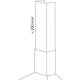 Komin ELICA przedłużenie +H200mm do Tamaya (KIT00778A)