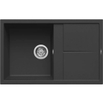 Zlew ELLECI UNICO 300 nero (G40) GRANITEK (LGU30040) *** zamów wycięcie otworów GRATIS ***