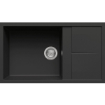 Zlew ELLECI UNICO 410 nero (G40) GRANITEK (LGU41040) *** zamów wycięcie otworów GRATIS ***