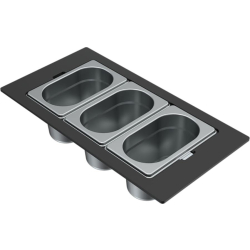 Zestaw ELLECI Gourmet 1/9 STAL do QUADRA i ZEN (KF043100IN)
