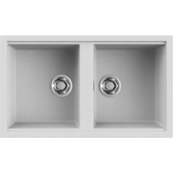 Zlew ELLECI BEST 450 bianco (G68) GRANITEK (LGB45068) *** zamów wycięcie otworów GRATIS ***