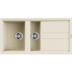 Zlew ELLECI BEST 475 bianco antico (G62) GRANITEK (LGB47562) *** zamów wycięcie otworów GRATIS ***