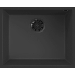 Zlew ELLECI QUADRA 105 BSO tutto nero (G40) GRANITEK (LGQ10540BSOA66)