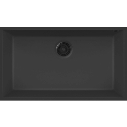 Zlew ELLECI QUADRA 130 BSO tutto nero (G40) GRANITEK (LGQ13040BSOA66)