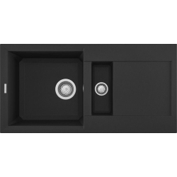 Zlew ELLECI EASY 425 nero (G40) GRANITEK (LGY42540) *** zamów wycięcie otworów GRATIS ***
