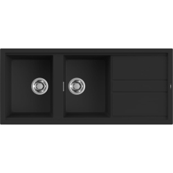 Zlew ELLECI BEST 500 black (K86) KERATEK (LKB50086) *** zamów wycięcie otworów GRATIS ***