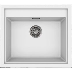 Zlew ELLECI SINTESI 105 white (K96) KERATEK (LKS10596) *** zamów wycięcie otworów GRATIS ***