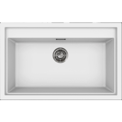 Zlew ELLECI SINTESI 130 white (K96) KERATEK (LKS13096) *** zamów wycięcie otworów GRATIS ***
