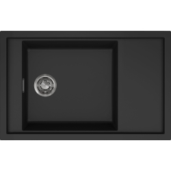 Zlew ELLECI SINTESI 305 black (K86) KERATEK (LKS31086) *** zamów wycięcie otworów GRATIS ***
